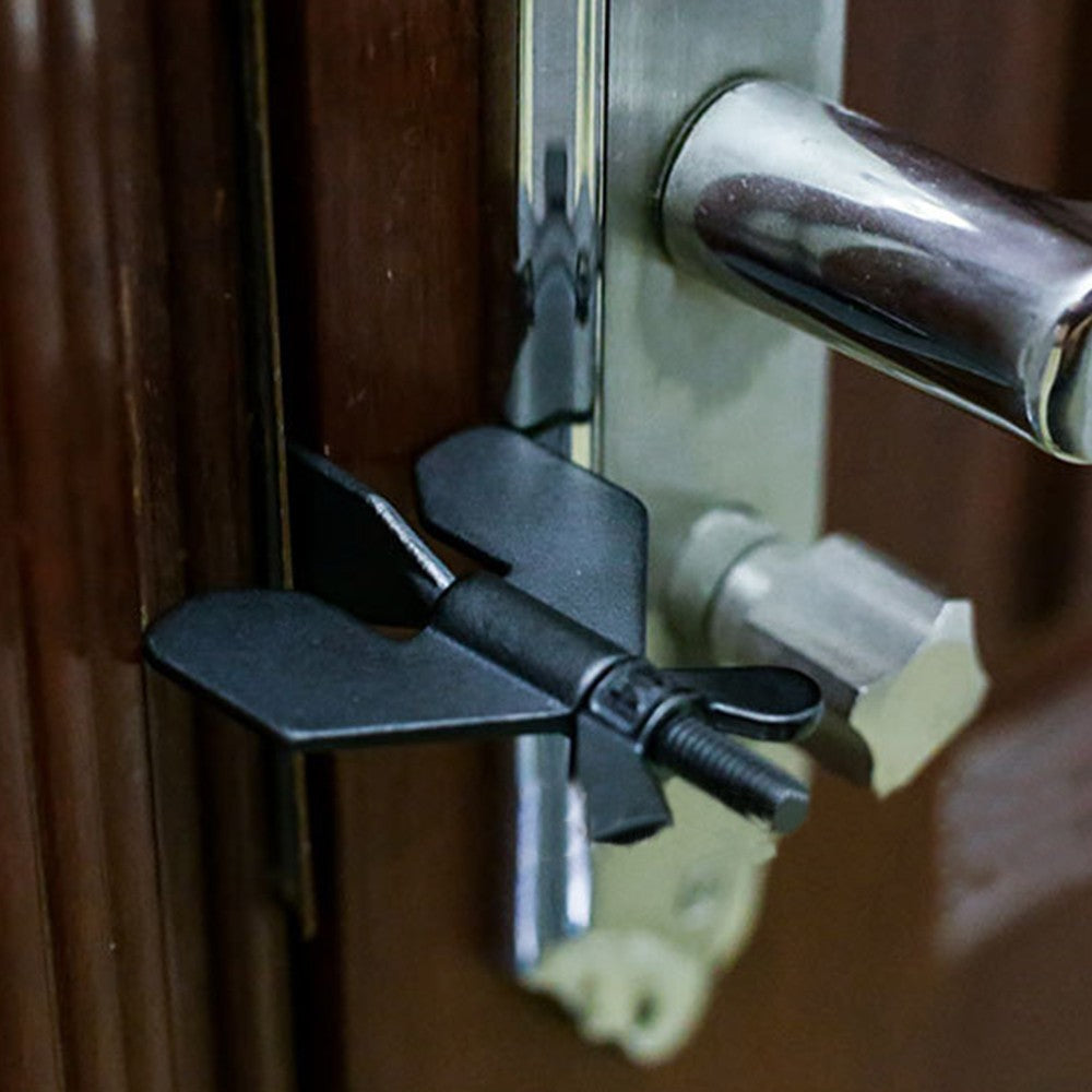 2 X Portable Travel Hotel Door Lock Anti Theft Door Stopper Childproof Door Lock