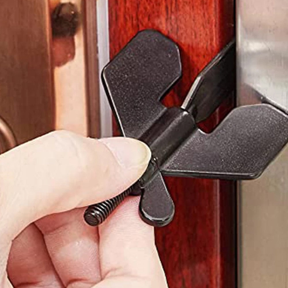 1 X Portable Travel Hotel Door Lock Anti Theft Door Stopper Childproof Door Lock