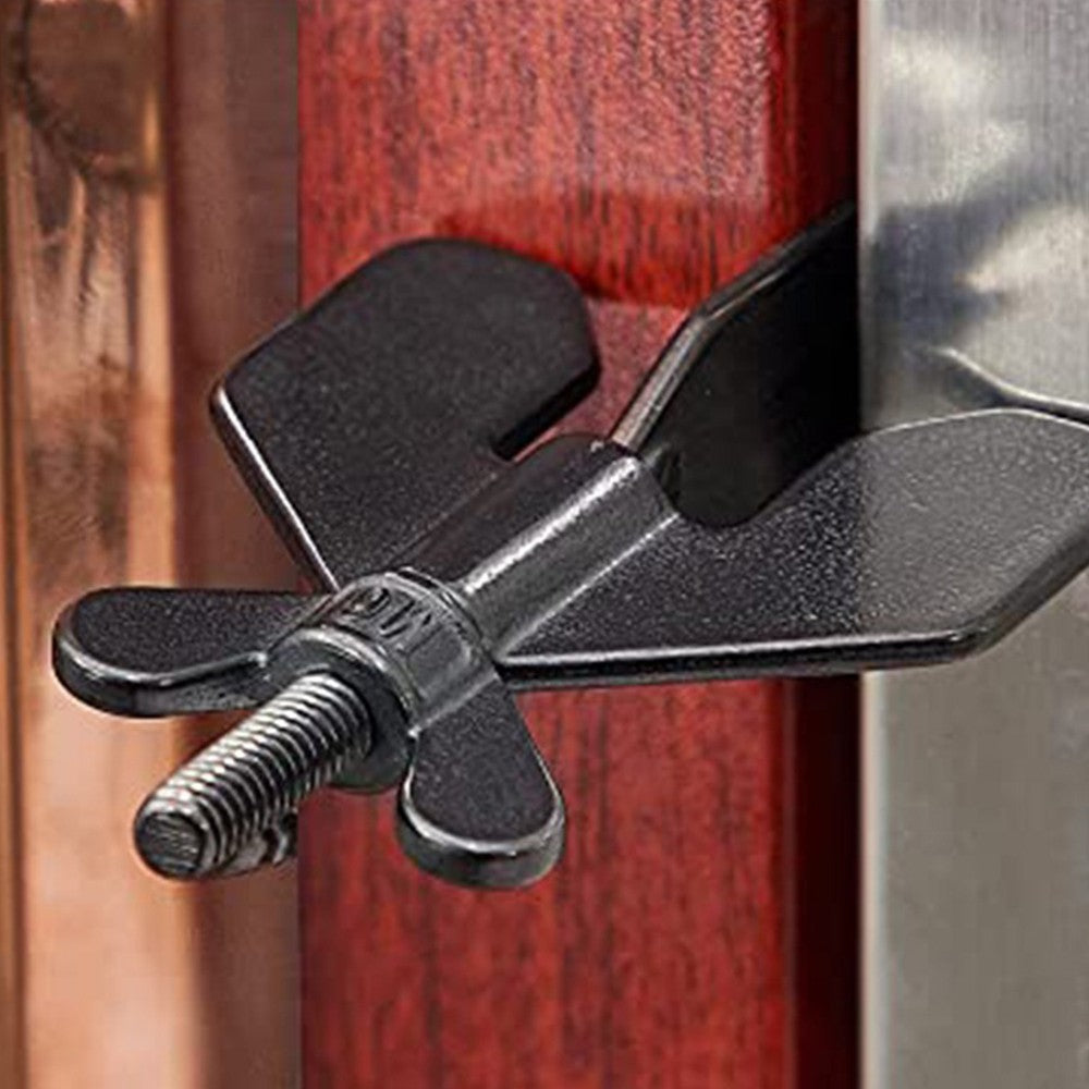 2 X Portable Travel Hotel Door Lock Anti Theft Door Stopper Childproof Door Lock