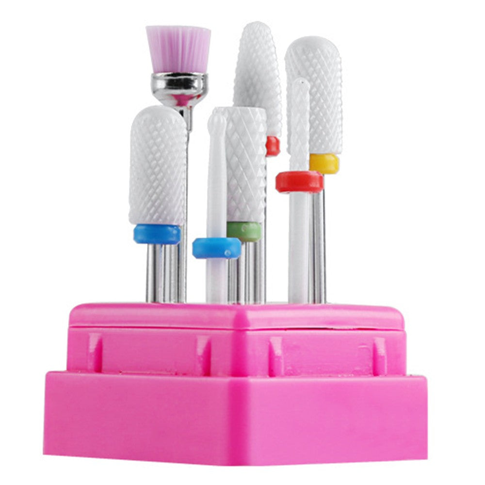 Set of 7Pcs Nail Art Grinding Drill Bits Manicure Pedicure Nail Tools
