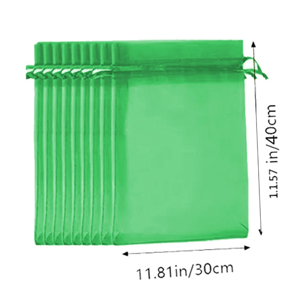 40Pcs Fruit Net Bags Garden Vegetable Protection Insect Proof Mesh Bag L