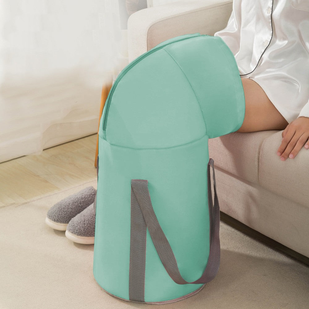 Outdoor Travel Foldable Foot Bath Bucket Portable Foot Spa Soaking Bucket Blue M