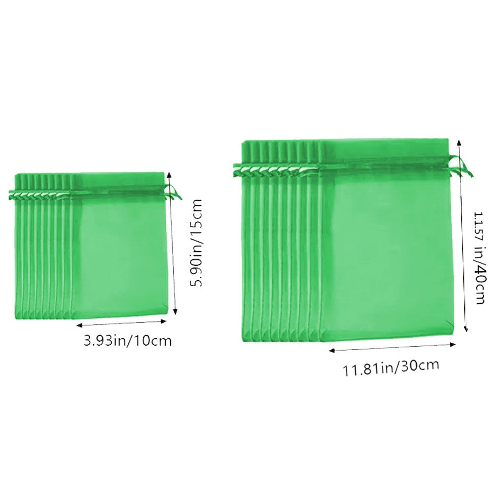 40Pcs Fruit Net Bags Garden Vegetable Protection Insect Proof Mesh Bag S and L