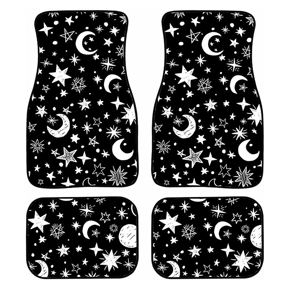 Set of 4Pcs Anti Slip Car Floor Mat Foot Pad for Car Front and Rear Seats