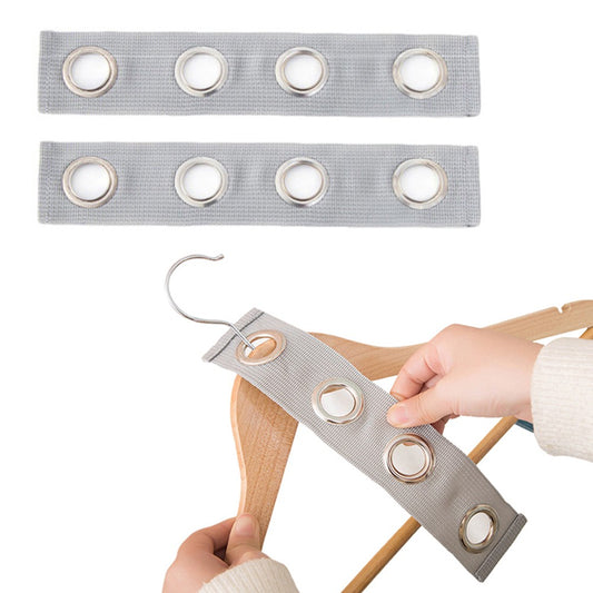 2Pcs Clothes Hanger Connector Band Cascading Clothes Space Saving Organizer