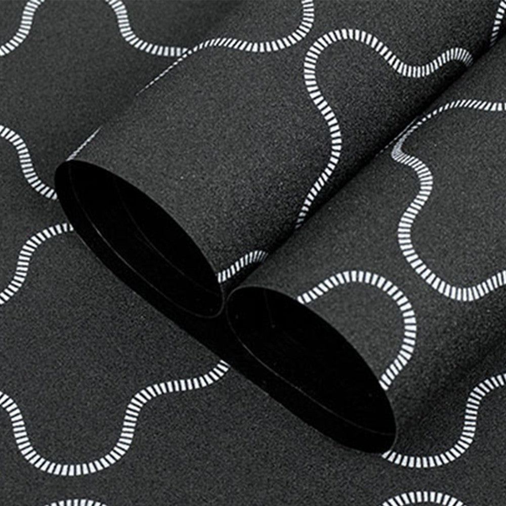 200cm Total Blackout Window Privacy Film Frosted Window Cling Sticker Style 1