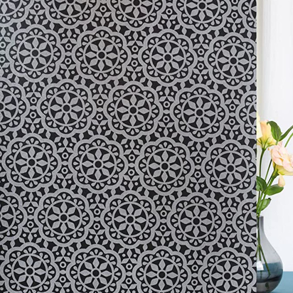 200cm Total Blackout Window Privacy Film Frosted Window Cling Sticker Style 2