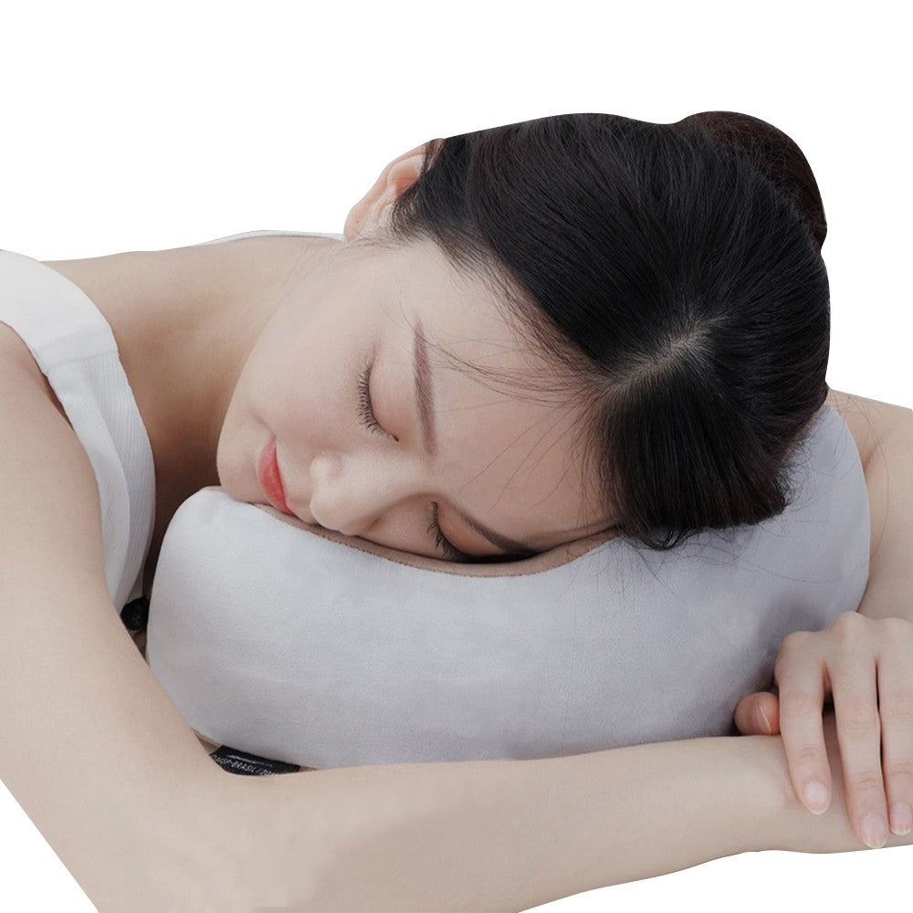 Neck Massage Pillow Electric Heating Neck Massager Neck Pillow Brown