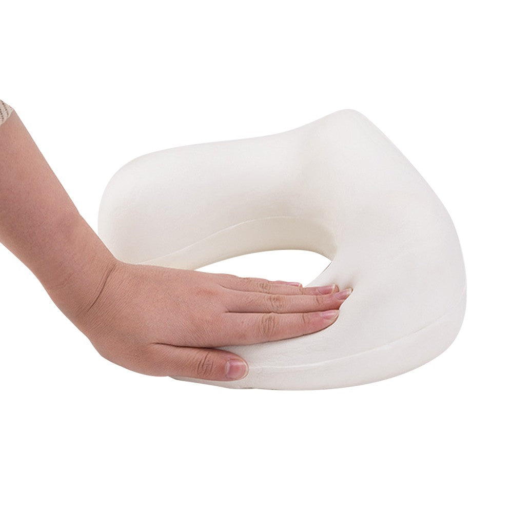 Travel U Shaped Neck Massage Pillow Heating Vibrating Neck Support Pillow Pink