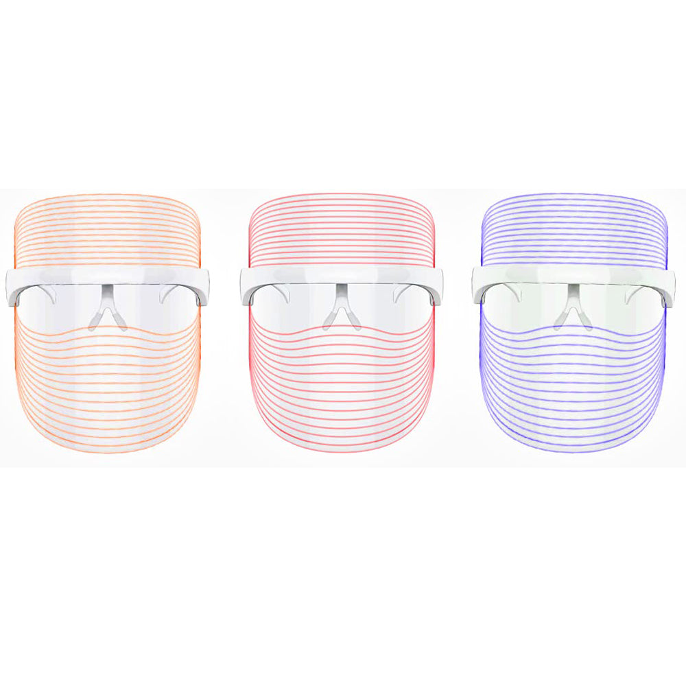 2 X LED Light Photon Face Mask Skin Facial Wrinkle Therapy Facial Mask