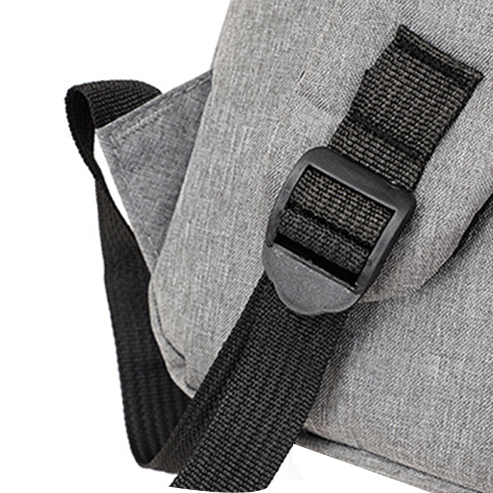 3Pcs Laptop Backpack Business Shoulder Bag Purse with USB Charging Port Grey