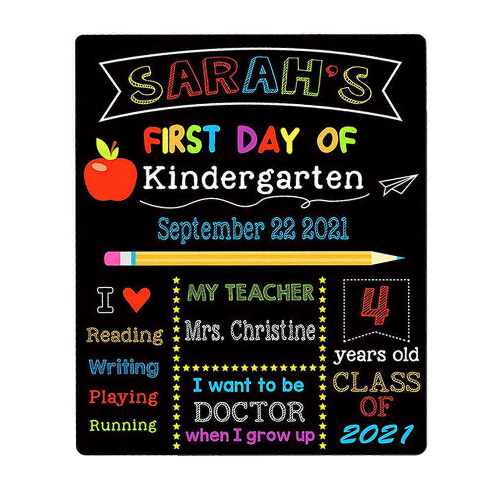 The First and Last Day of School Kids DIY Double Sided Chalkboard Sign