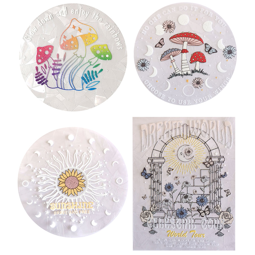 4 X Sun Catcher Window Decal Window Static Sticker Suncatcher Sticker