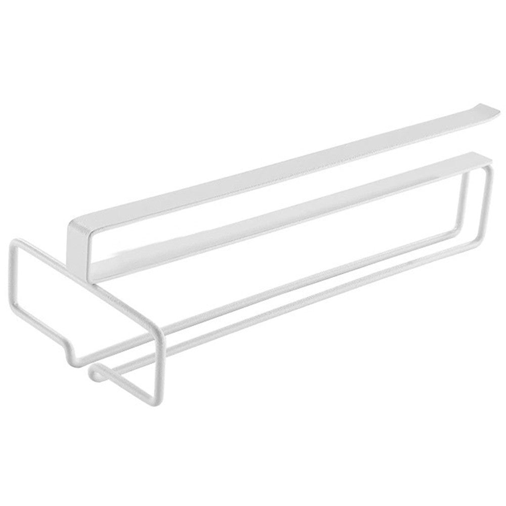Under Cabinet Wine Glass Rack No Drilling Stemware Hanging Storage Rack White