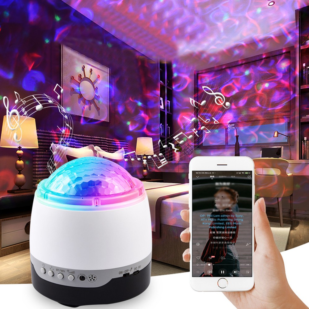 Galaxy Starry Night Lamp Star Projector Light Sleeping White Noise Sound Machine