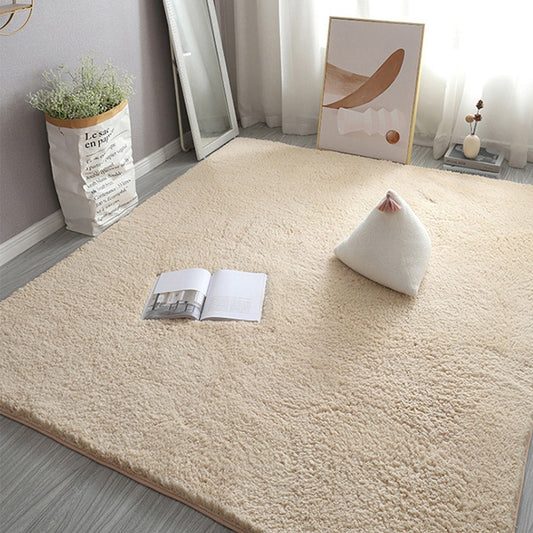 120x160cm Soft Shaggy Rug Fluffy Plush Area Rug Bedroom Carpet Home Decor Camel