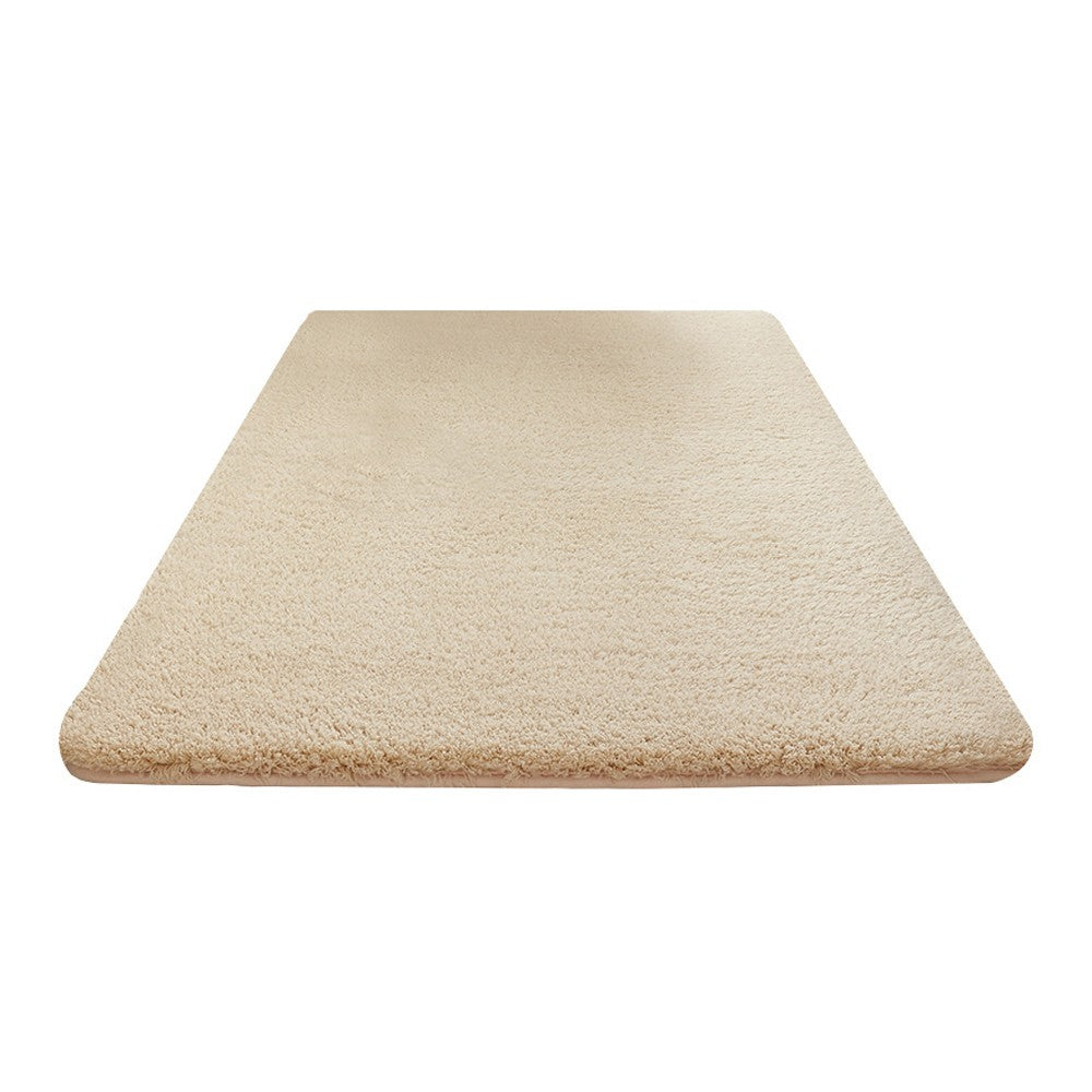 120x160cm Soft Shaggy Rug Fluffy Plush Area Rug Bedroom Carpet Home Decor Camel