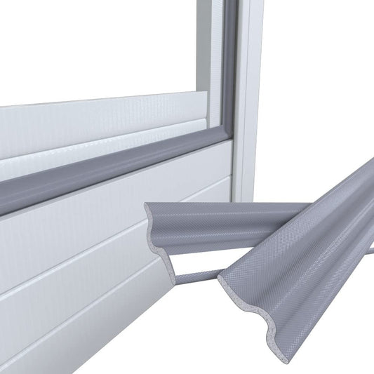 5M Self Adhesive Door Draft Stopper Sliding Window Soundproof Seal Strip Grey