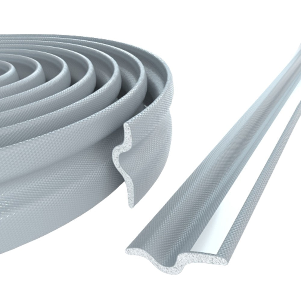 5M Self Adhesive Door Draft Stopper Sliding Window Soundproof Seal Strip Grey