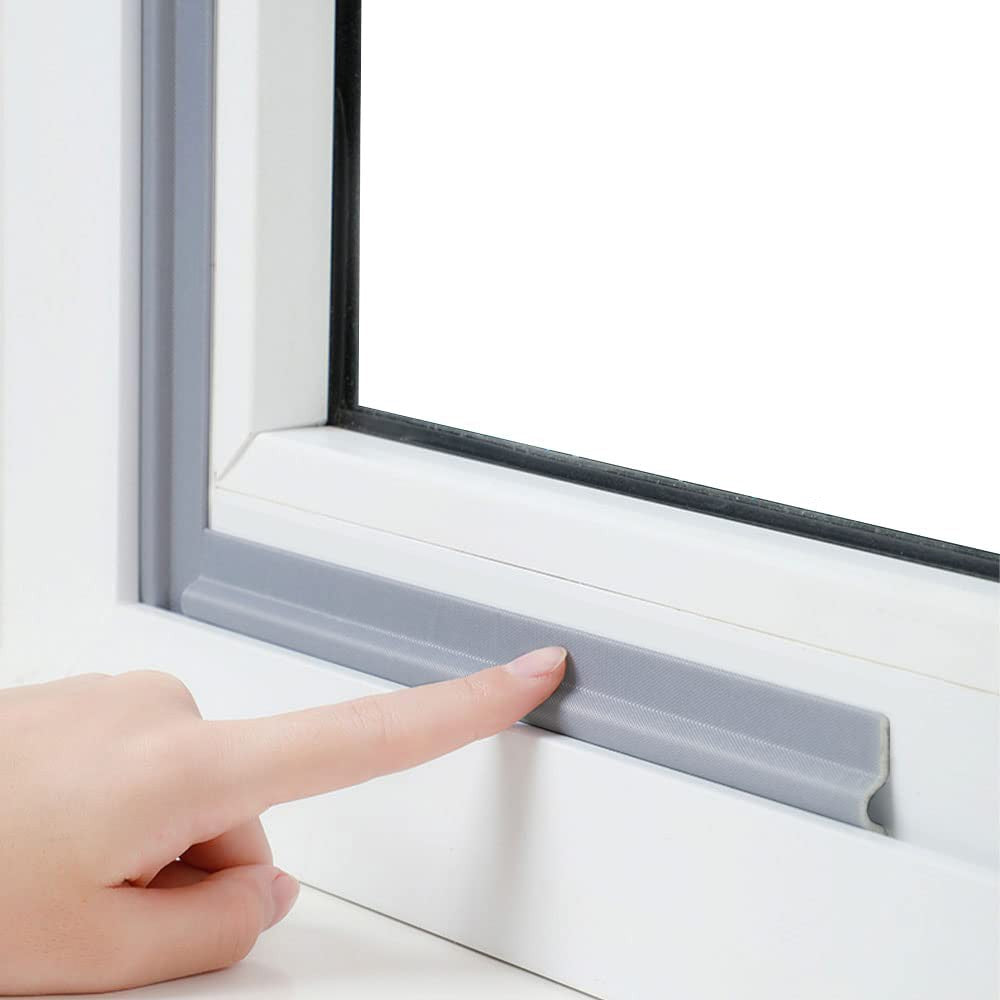 5M Self Adhesive Door Draft Stopper Sliding Window Soundproof Seal Strip Grey