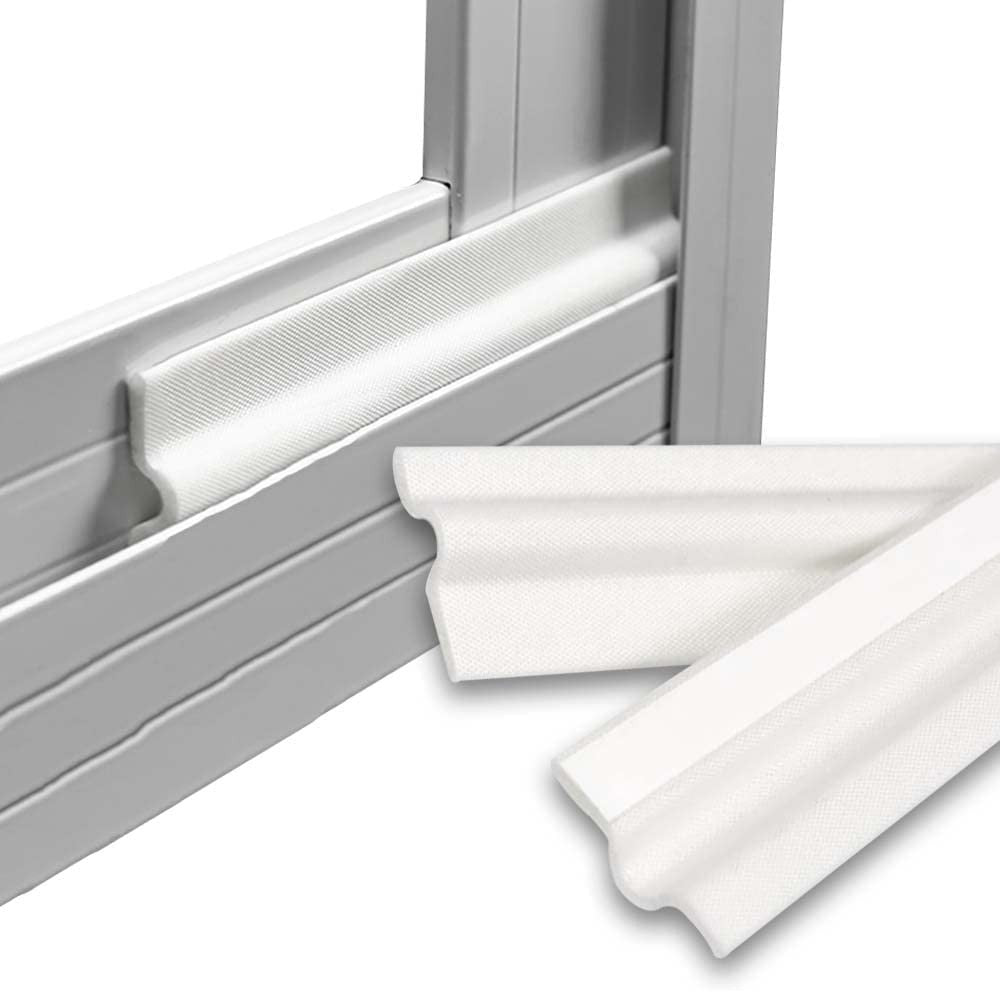 5M Self Adhesive Door Draft Stopper Sliding Window Soundproof Seal Strip White