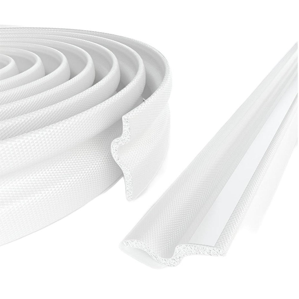 5M Self Adhesive Door Draft Stopper Sliding Window Soundproof Seal Strip White