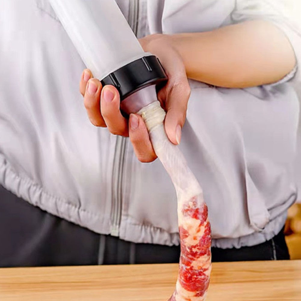 Manual Sausage Stuffer Maker Tool Meat Filling Machine with 3 Stuffing Tubes