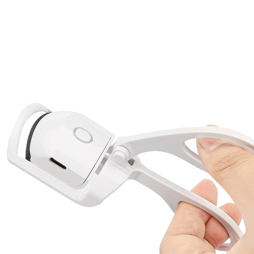 1 X Electric Heated Curling Eyelash Tool USB Rechargeable Heating Eyelash Curler