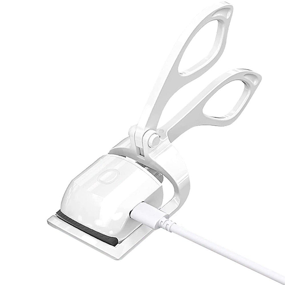 1 X Electric Heated Curling Eyelash Tool USB Rechargeable Heating Eyelash Curler