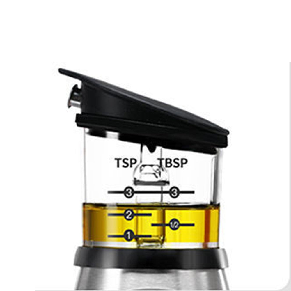 250ml and 500ml Kitchen Glass Oil Dispenser Bottle with Measurement Scale