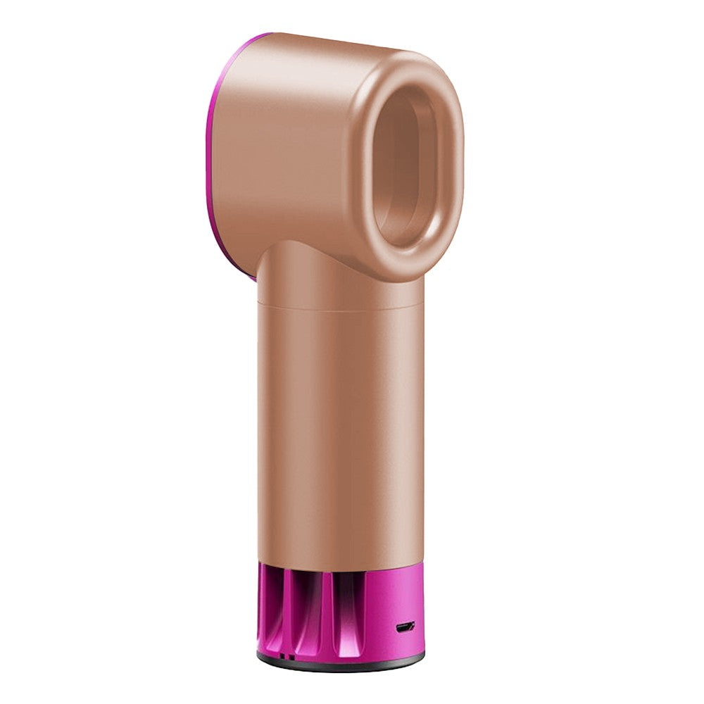 1Pc USB Rechargeable Cooling Bladeless Fan Desktop Fan Bladeless Fan Pink