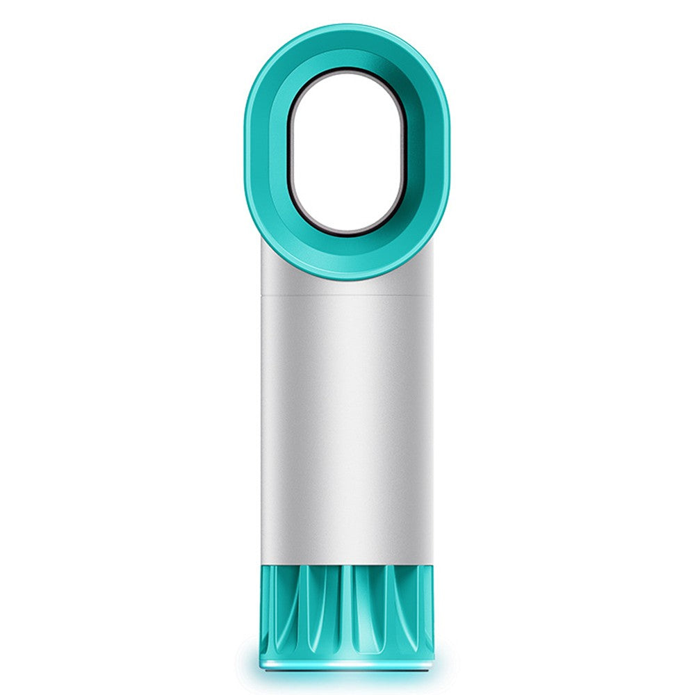 1Pc USB Rechargeable Cooling Bladeless Fan Desktop Fan Bladeless Fan White