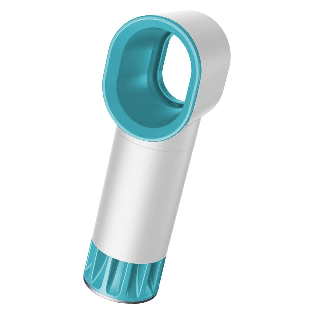 1Pc USB Rechargeable Cooling Bladeless Fan Desktop Fan Bladeless Fan White