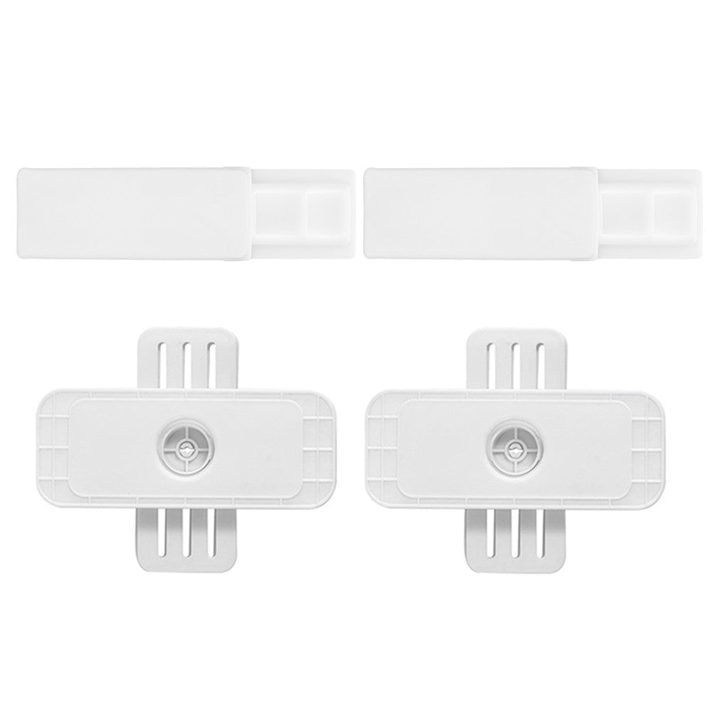 Set of 4Pcs Self Adhesive Punch Free Socket Holder Desktop Plug In Fixer Bracket