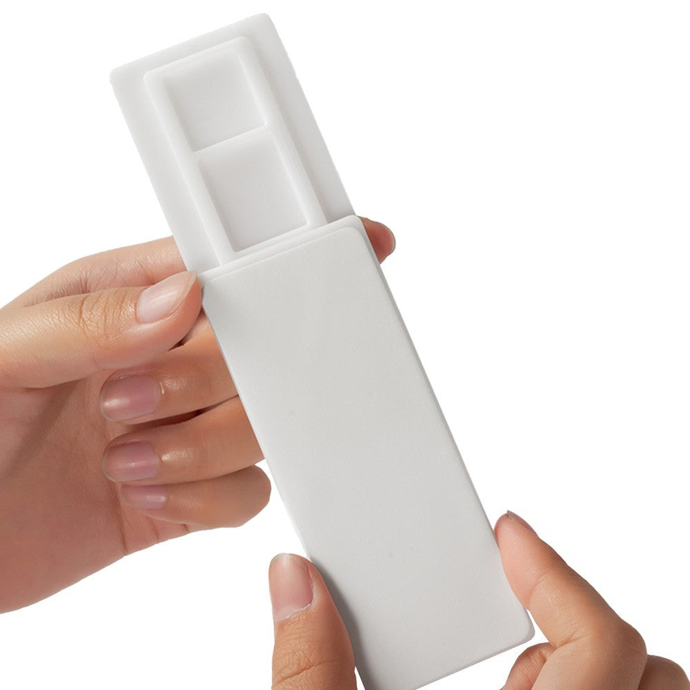 Set of 4Pcs Self Adhesive Punch Free Socket Holder Desktop Plug In Fixer Bracket