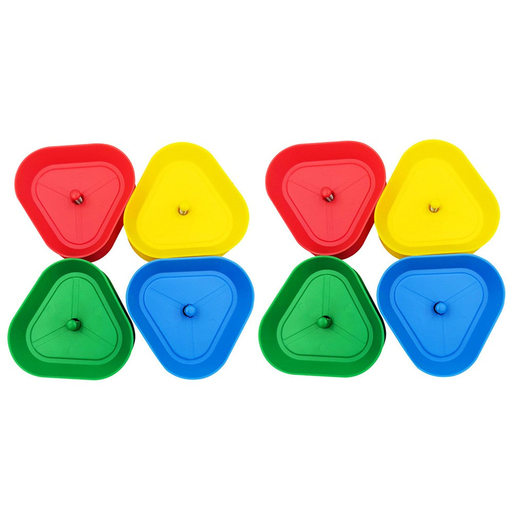 2 X Set of 4Pcs Triangle Hands-free Playing Card Holders Card Game Accessories