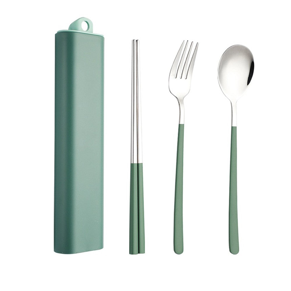 Set of 4Pcs Stackable Leakproof Lunch Box with Lunch Bag and Cutlery Set