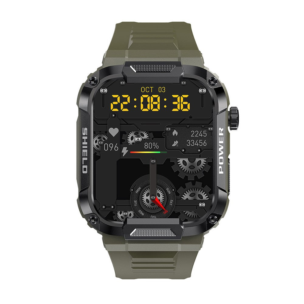 MK66 Smart Watch Touch Screen Sports Fitness Tracker Sleep Heart Rate Monitor Green