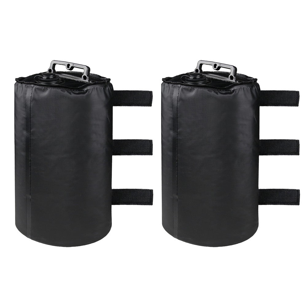 2 X Water Bags Canopy Weight Water Bag Weight Anchor Base for Gazebo Market Stalls Tent Awnings Camping Umbrella Black