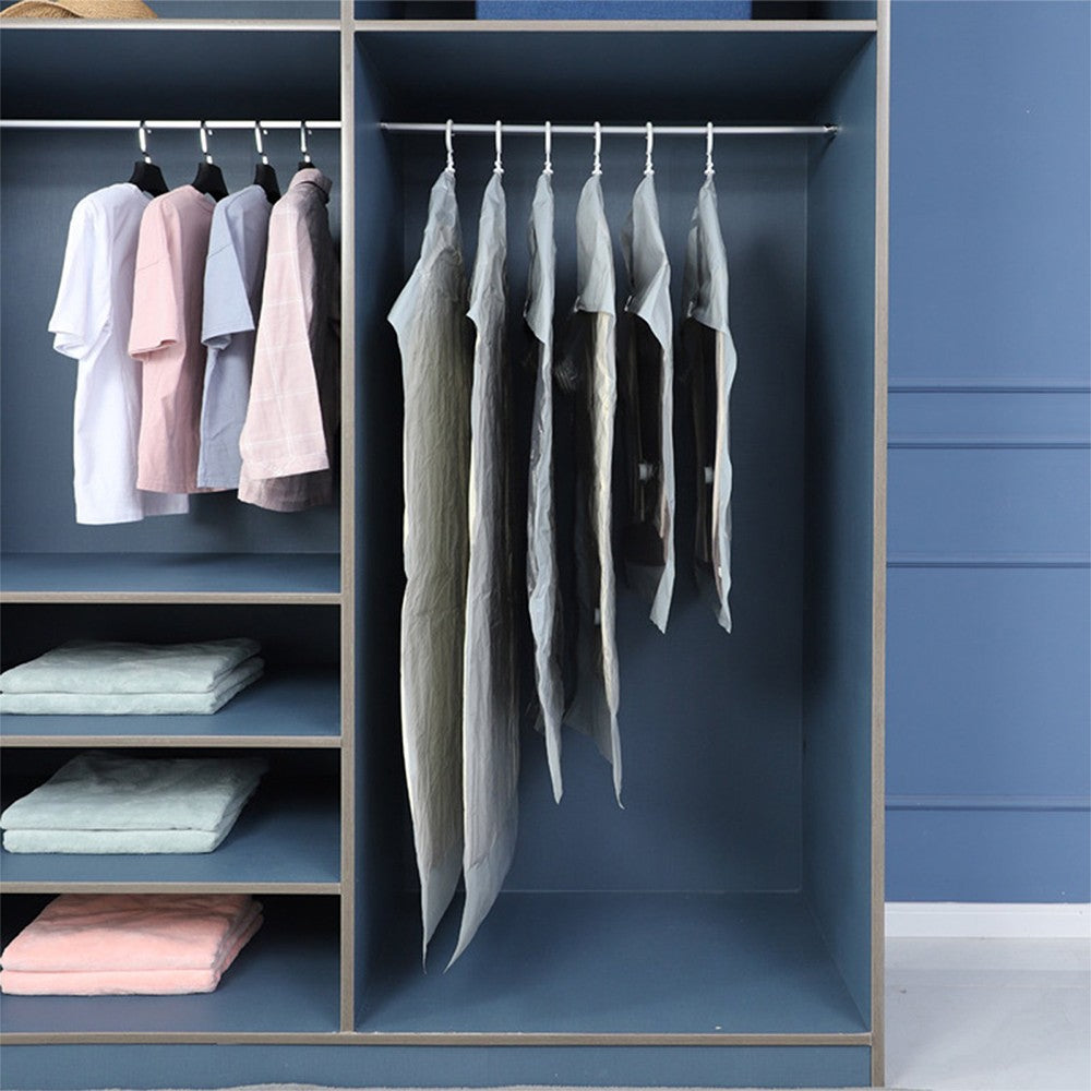 Set of 3Pcs Hanging Vacuum Storage Bag Space Saving Bags Anti Dust Seal Compression Organizer