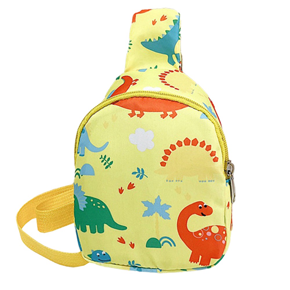 2 X Dinosaur Pattern Kids Sling Bag Shoulder Bag Chest Bags Girls Boy School Bags