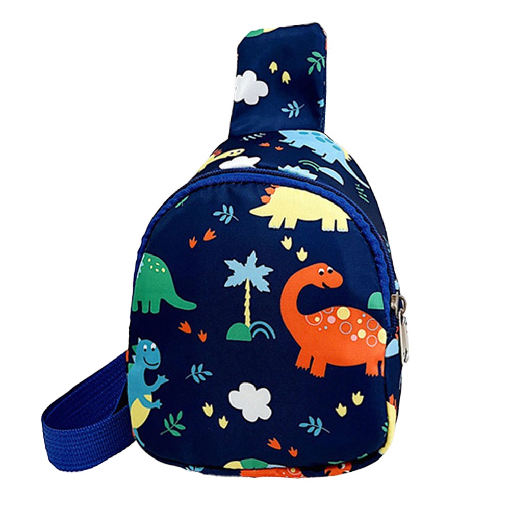 2 X Dinosaur Pattern Kids Sling Bag Shoulder Bag Chest Bags Girls Boy School Bags