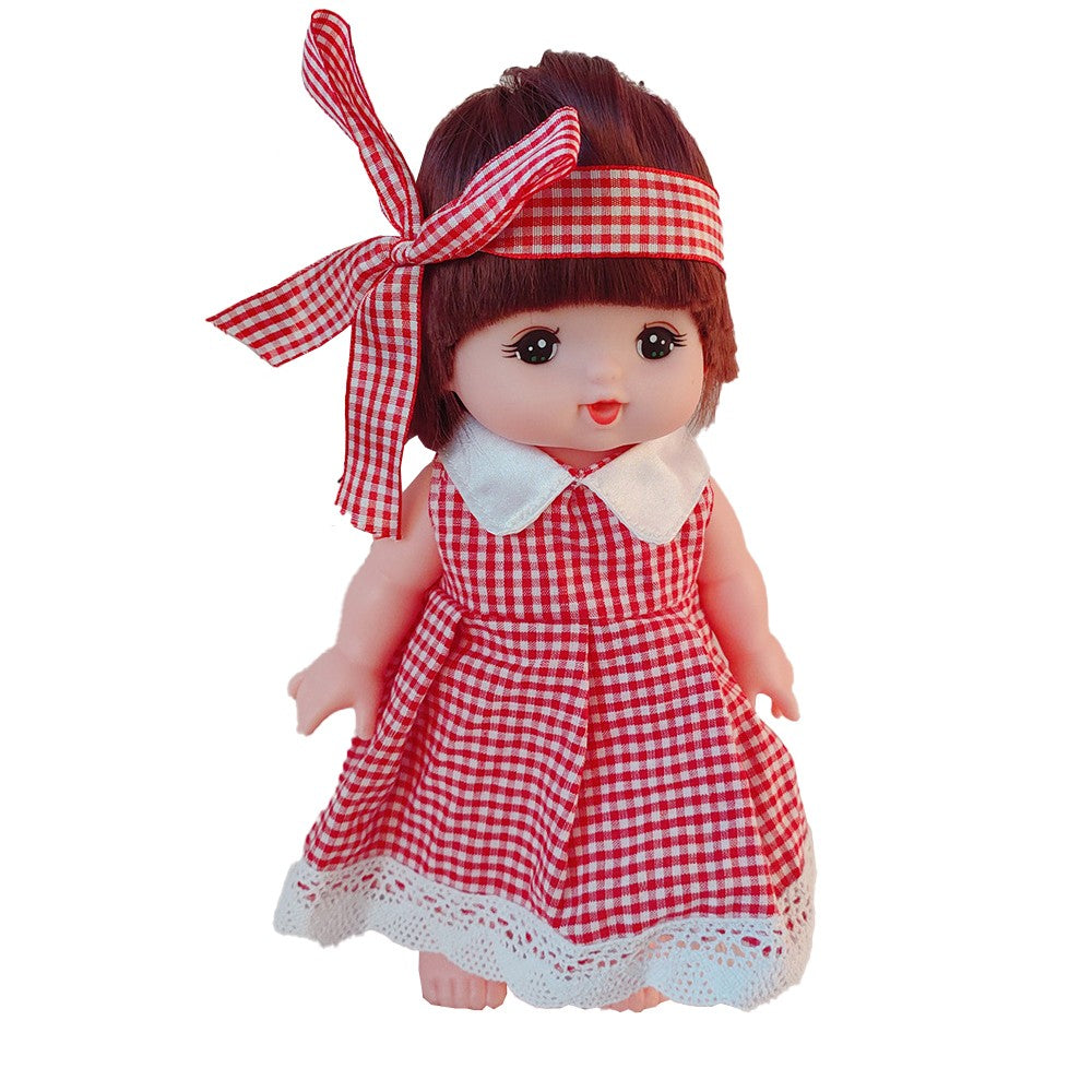 2 X Set of 7Pcs 25x25cm DIY Cotton Fabric Printed Cloth Sewing Quilting Fabric Patchwork Purple and Red