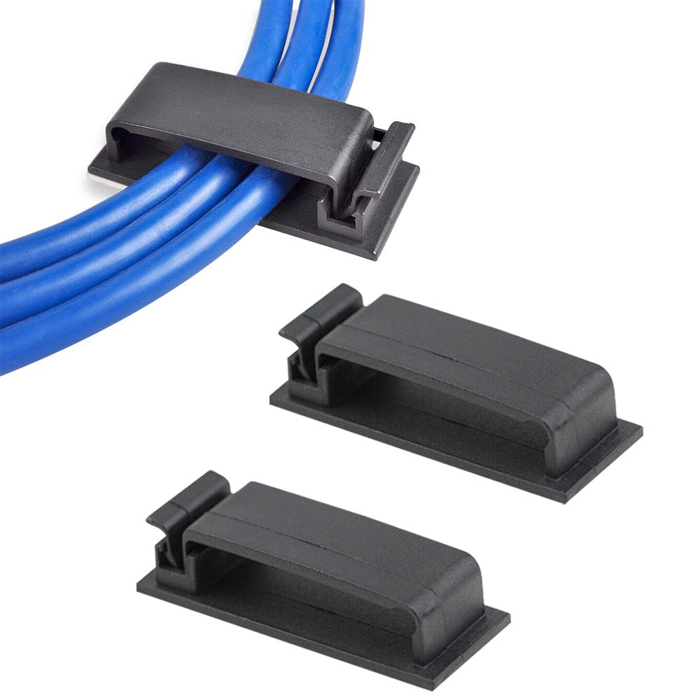 4Pcs Set Multi Slots Self Adhesive Cable Holder Cable Clips USB Charging Cable Management Clamp Wire Organizer