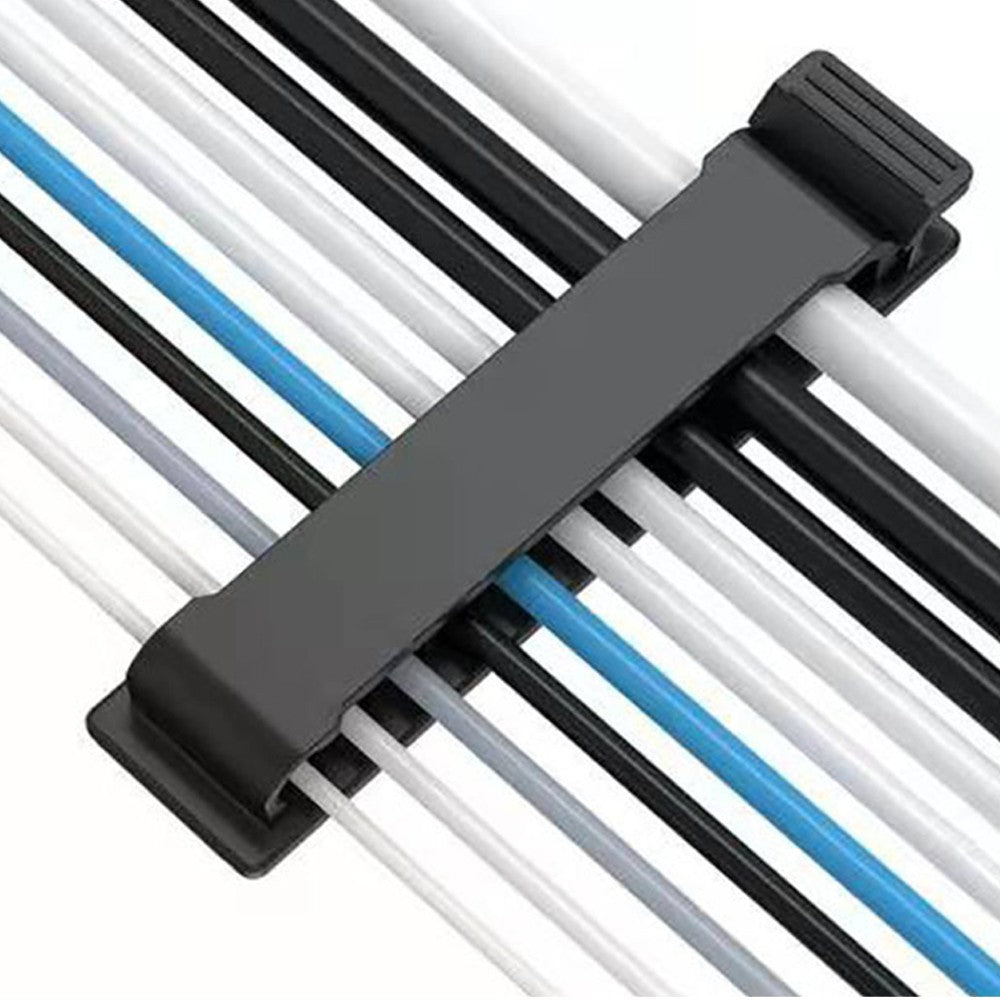 4Pcs Set Multi Slots Self Adhesive Cable Holder Cable Clips USB Charging Cable Management Clamp Wire Organizer