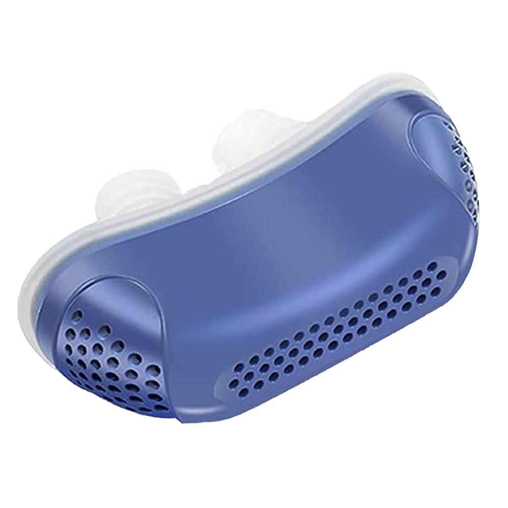 1 X Electric Anti Snoring Devices Stop Snoring Nose Vents Plugs Mini Sleep Aid Stopper for Blocked Nostrils Blue