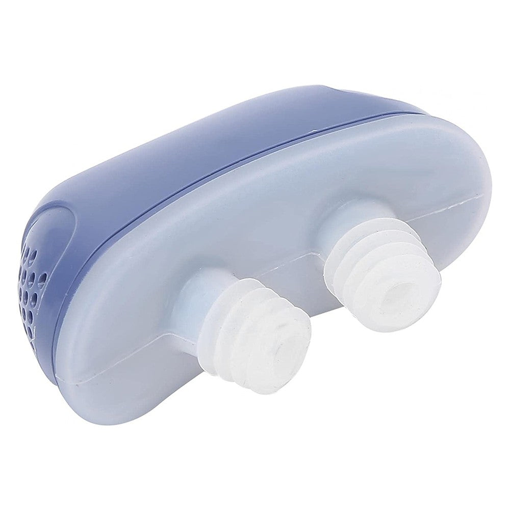 1 X Electric Anti Snoring Devices Stop Snoring Nose Vents Plugs Mini Sleep Aid Stopper for Blocked Nostrils Blue