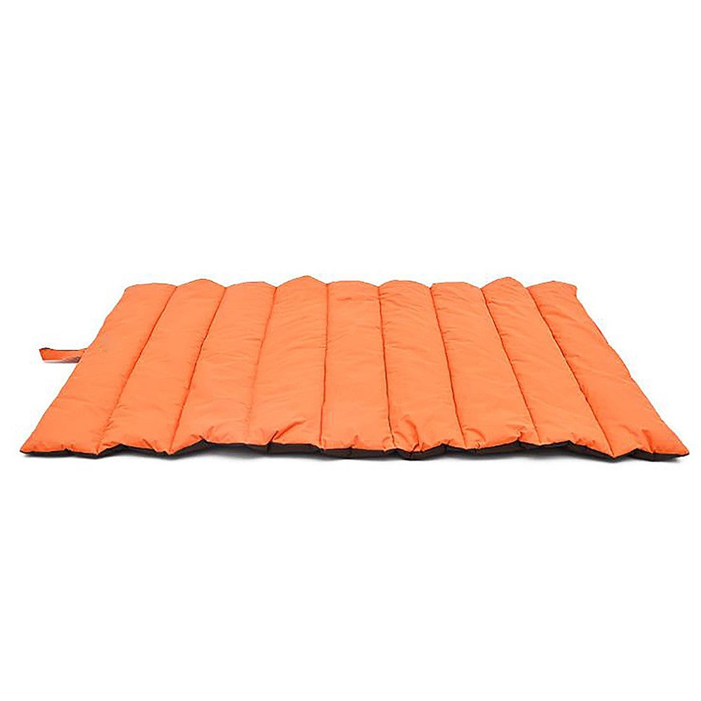 Water Resistant Outdoor Pet Dog Bed Portable Dog Sleeping Mat for Camping Travel Orange