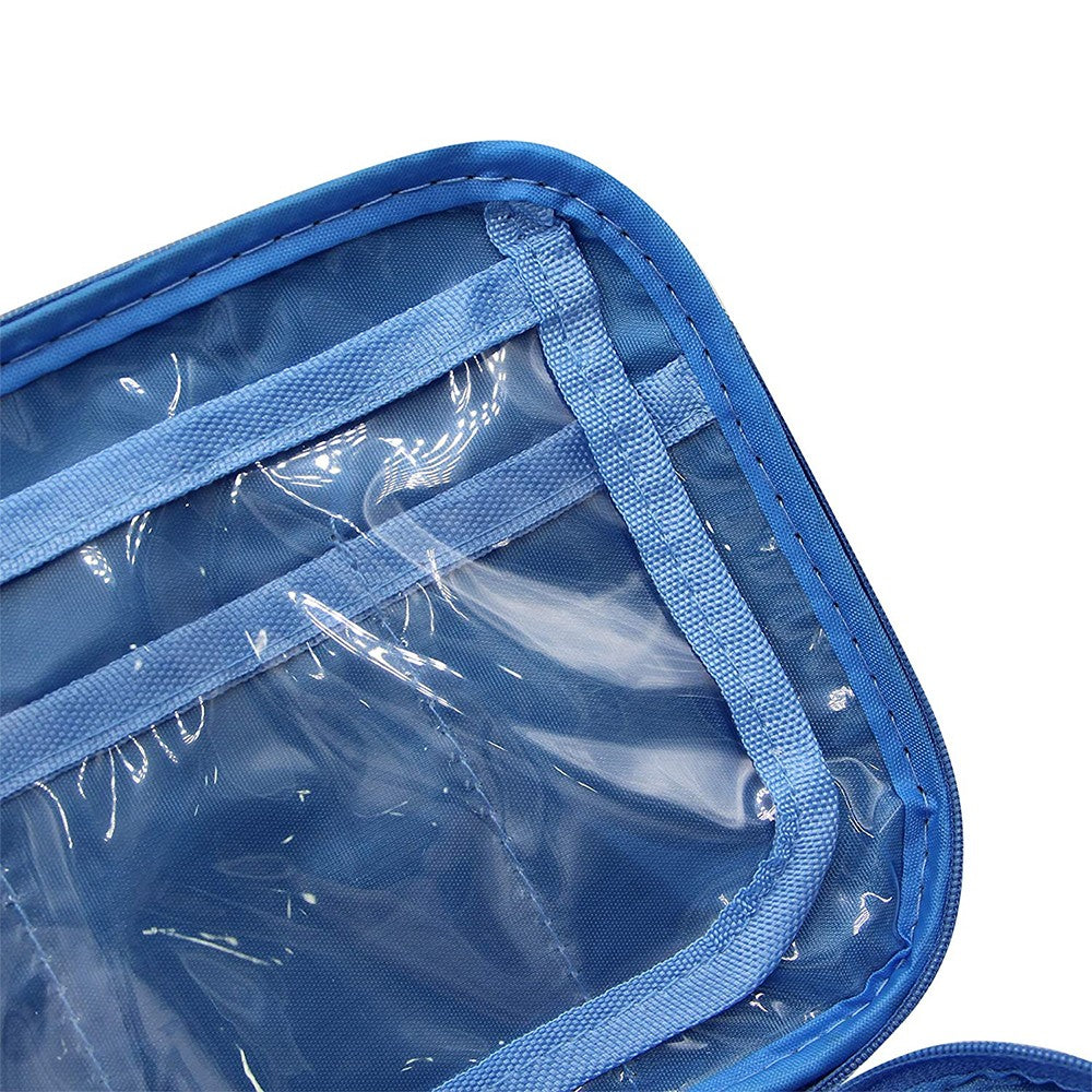 2 X Black Blue Portable Travel Underwear Bra Storage Bag Water Resistant Toiletry Bag Lingerie Socks Accessories Organizers
