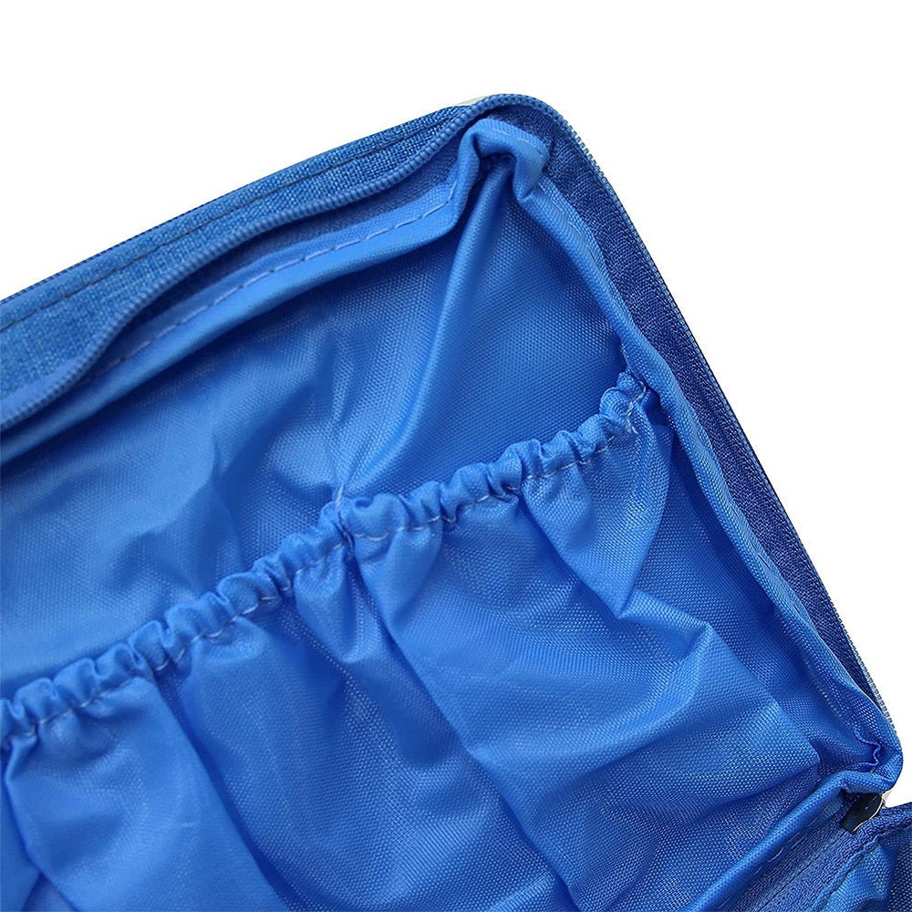 2 X Black Blue Portable Travel Underwear Bra Storage Bag Water Resistant Toiletry Bag Lingerie Socks Accessories Organizers